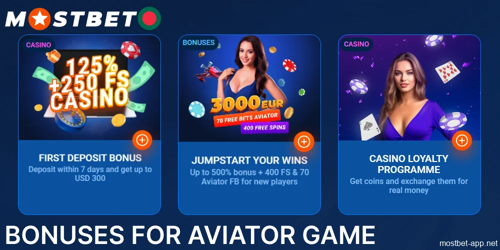 Bonuses available for Mostbet Aviator players from Bangladesh