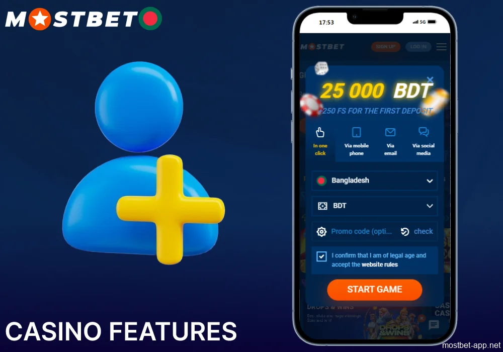 Registration via Mostbet App for players from Bangladesh